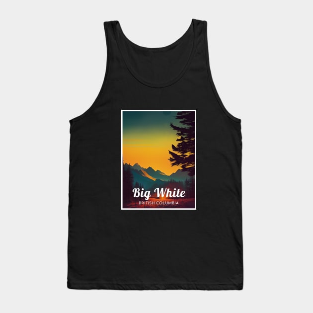 Big White British Columbia Canada ski Tank Top by UbunTo